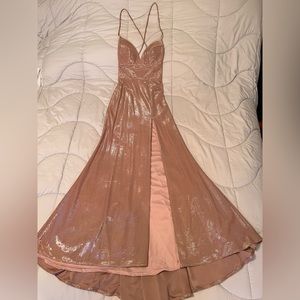 Rose Gold elegant and sexy gown!